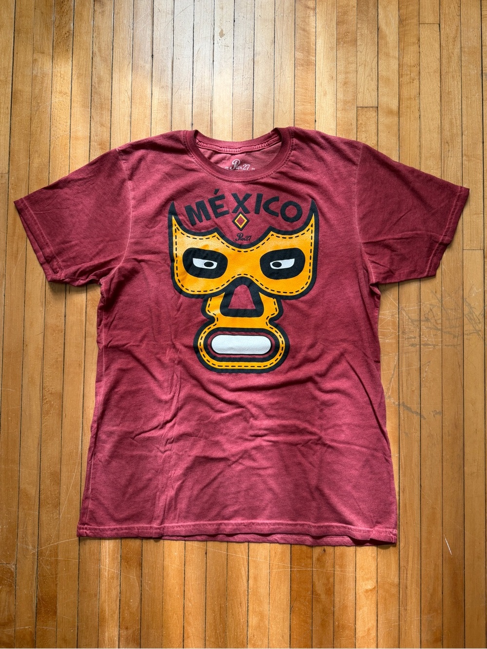 NWOT Pier 27 Cancun Riviera Maya Lucha Libre Graphic Tee T Shirt Sz. XL